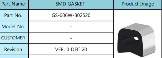 SMD 25mm Rubber Vlak Pakkingssilicone Ring Type Surface Mount Technology
