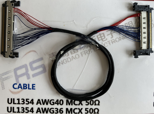 0.3mm LVDS Draaduitrusting 30AWG 20 Pin Cable Laptop Screen