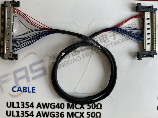 0.8mm Awg40 LVDS 30 Pin Connector Cable 180mm Draaduitrusting