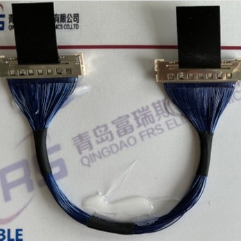 50 Pin Awg 36 Micro- Coaxiale Kabelassemblage 0.5mm LVDS-TV