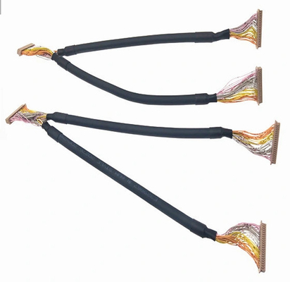 de Draaduitrusting 50mm van 40p LVDS 30awg-Enige Dubbele het Schildkabel van de Autoaanhangwagen