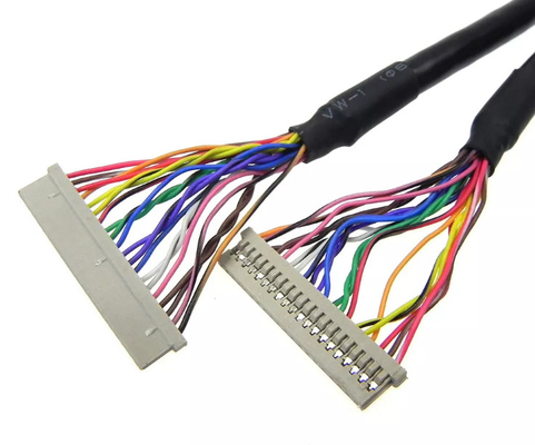 0.3mm LVDS Draaduitrusting 30AWG 20 Pin Cable Laptop Screen