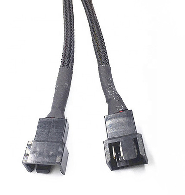 3 4 Pin Power Extension Cable, de Gevlechte Kabel van de Machtsuitrusting