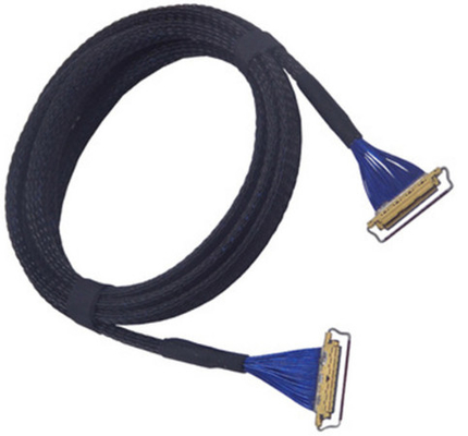 5015000mm 60 Pin Lvds Cable, 370mm Dikke Coaxiale Kabel voor het Scherm van de Vertoningsnota PC