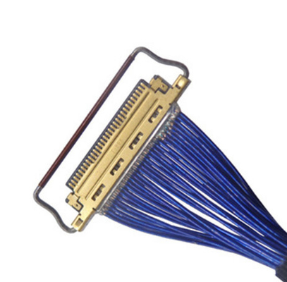 5015000mm 60 Pin Lvds Cable, 370mm Dikke Coaxiale Kabel voor het Scherm van de Vertoningsnota PC