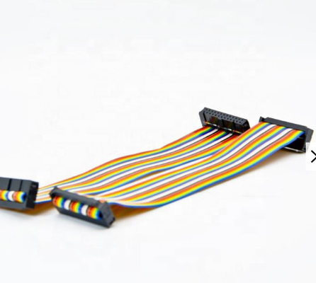 Van de de Kabelregenboog van PCB van FPC Vrouwelijke Flexibele Kleur 2,0 2.54mm 60 Pin Flat Ribbon
