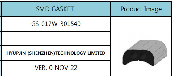 40mm SMD de Productie van de Pakkingselektriciteit, de Elastische Pakking van het Terugwinnings Vlakke Silicone